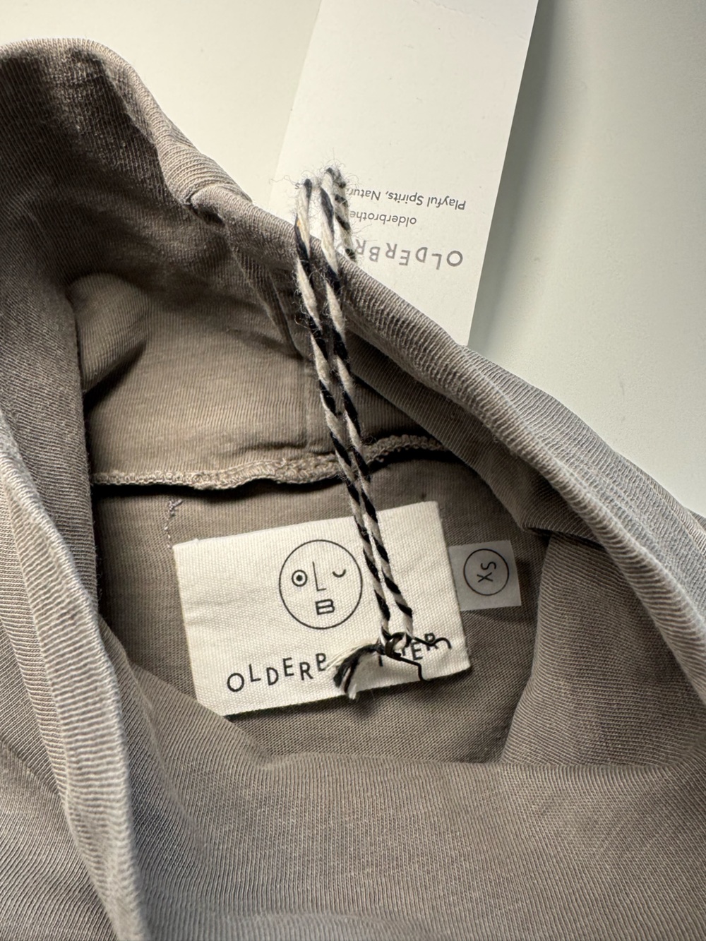 Olderbrother Long Sleeve Turtleneck Organic Japanese Cotton Shirt men’s size XS - Picture 8 of 12